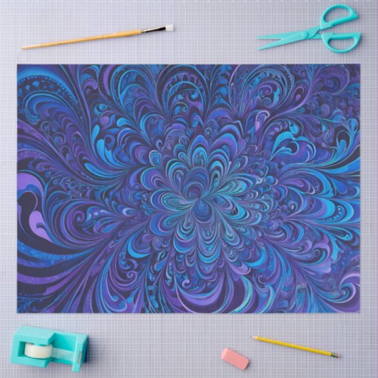 Kleurrijke Psychedelia Airbrush Art Weefselpapier Tissuepapier (Craft)