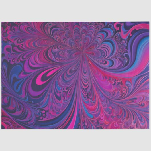 Kleurrijke Psychedelia Airbrush Art Weefselpapier Tissuepapier (Voorkant)