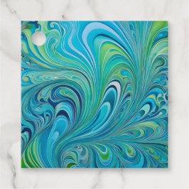 Kleurrijke Psychedelia Airbrush Kunst Cadeaublaadj Bedankjes Labels