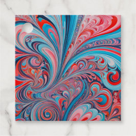 Kleurrijke Psychedelia Airbrush Kunst Cadeautags Bedankjes Labels