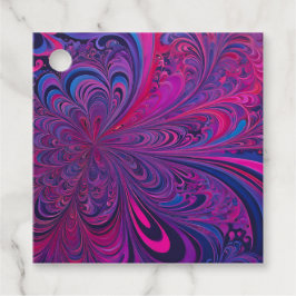 Kleurrijke Psychedelia Airbrush Kunst Cadeautags Bedankjes Labels