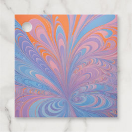 Kleurrijke Psychedelia Airbrush Kunst Cadeautags Bedankjes Labels