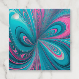 Kleurrijke Psychedelia Airbrush Kunst Cadeautags Bedankjes Labels