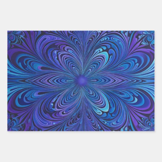 Kleurrijke Psychedelia Art Wrapping Paper Sheets (Voorkant 3)