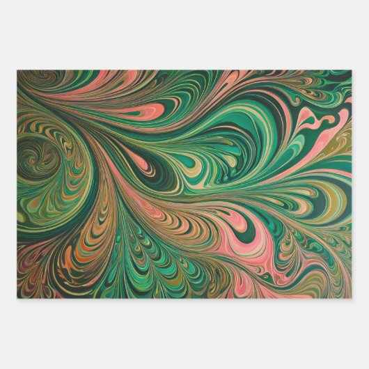 Kleurrijke Psychedelia Art Wrapping Paper Sheets (Voorkant 2)