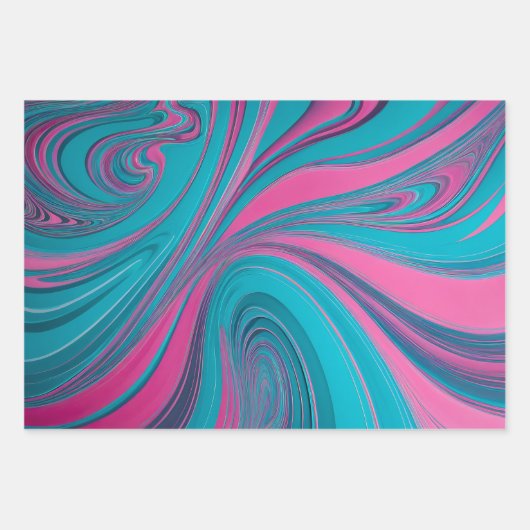 Kleurrijke Psychedelia Art Wrapping Paper Sheets (Voorkant 3)