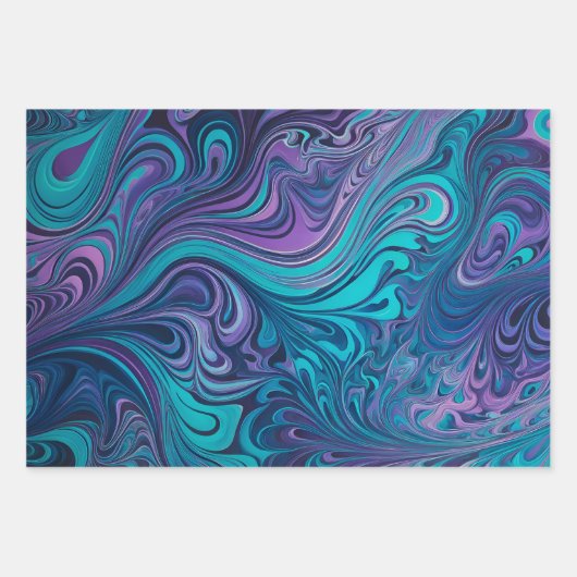 Kleurrijke Psychedelia Art Wrapping Paper Sheets (Voorkant)
