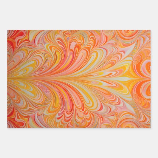 Kleurrijke Psychedelia Art Wrapping Paper Sheets (Voorkant 3)