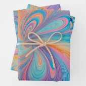 Kleurrijke Psychedelia Art Wrapping Paper Sheets