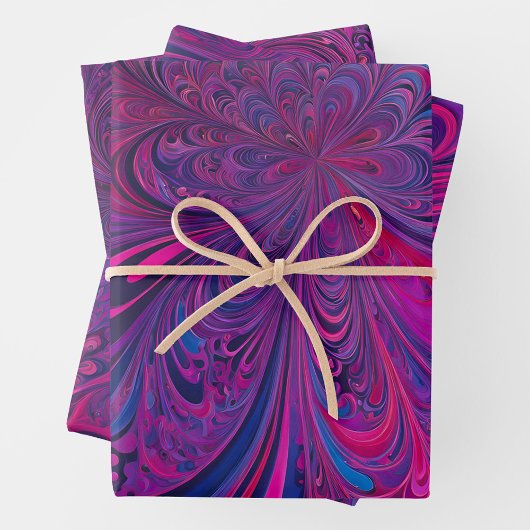 Kleurrijke Psychedelia Art Wrapping Paper Sheets