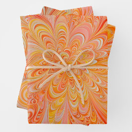 Kleurrijke Psychedelia Art Wrapping Paper Sheets