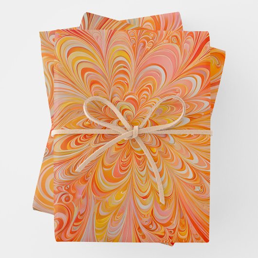 Kleurrijke Psychedelia Art Wrapping Paper Sheets