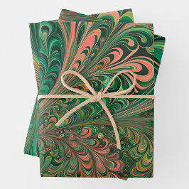 Kleurrijke Psychedelia Art Wrapping Paper Sheets