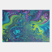Kleurrijke Psychedelia Art Wrapping Paper Sheets (Voorkant 2)