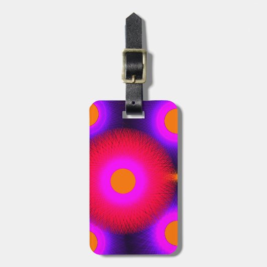 kleurrijke psychedelics art 4667 bagagelabel (Voorkant verticaal)