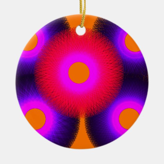 kleurrijke psychedelics art 4667 keramisch ornament (Voorkant)