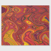 Kleurrijke psychedelische achtergrond gemaakt van cadeaupapier (Vlak)