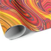 Kleurrijke psychedelische achtergrond gemaakt van cadeaupapier (Rol Hoek)