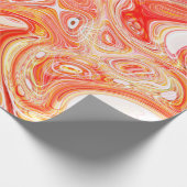 Kleurrijke psychedelische achtergrond gemaakt van cadeaupapier (Hoek)