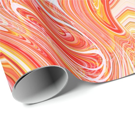 Kleurrijke psychedelische achtergrond gemaakt van  cadeaupapier (Rol Hoek)