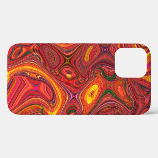 Kleurrijke psychedelische achtergrond gemaakt van  Case-Mate iPhone case (Achterkant (horizontaal))