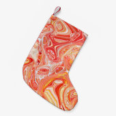 Kleurrijke psychedelische achtergrond gemaakt van kleine kerstsok (Voorkant (Hangend))