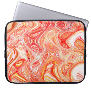 Kleurrijke psychedelische achtergrond gemaakt van  laptop sleeve