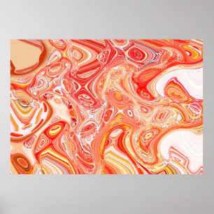 Kleurrijke psychedelische achtergrond gemaakt van  poster