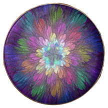 Kleurrijke psychedelische bloem abstracte fractale