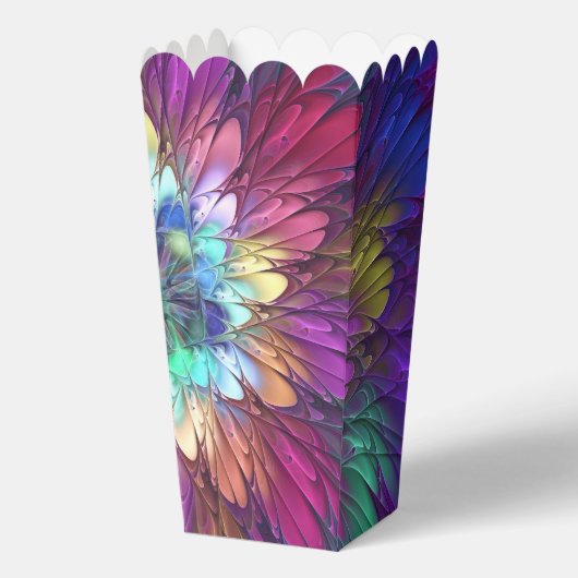 Kleurrijke Psychedelische Bloem Abstracte Fractale Bedankdoosjes (Voorkant)
