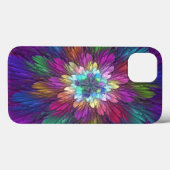 Kleurrijke Psychedelische Bloem Abstracte Fractale Case-Mate iPhone Case (Achterkant (horizontaal))