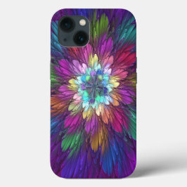 Kleurrijke psychedelische bloem abstracte fractale Case-Mate iPhone case