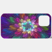 Kleurrijke psychedelische bloem abstracte fractale Case-Mate iPhone case (Achterkant (horizontaal))