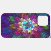 Kleurrijke psychedelische bloem abstracte fractale Case-Mate iPhone case (Achterkant (horizontaal))