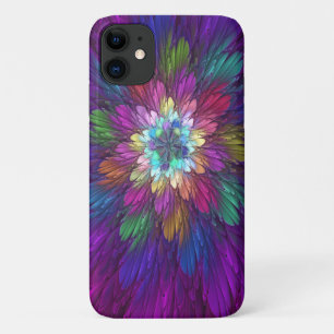 Kleurrijke psychedelische bloem abstracte fractale Case-Mate iPhone case