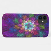 Kleurrijke psychedelische bloem abstracte fractale Case-Mate iPhone case (Achterkant (horizontaal))