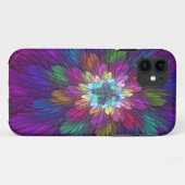 Kleurrijke psychedelische bloem abstracte fractale Case-Mate iPhone case (Achterkant (horizontaal))