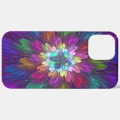 Kleurrijke psychedelische bloem abstracte fractale Case-Mate iPhone case (Achterkant / Rechts)
