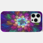 Kleurrijke psychedelische bloem abstracte fractale Case-Mate iPhone case (Achterkant (horizontaal))