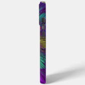 Kleurrijke psychedelische bloem abstracte fractale Case-Mate iPhone case (Achterkant / Links)