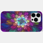 Kleurrijke psychedelische bloem abstracte fractale Case-Mate iPhone case (Achterkant (horizontaal))