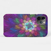 Kleurrijke psychedelische bloem abstracte fractale Case-Mate iPhone case (Achterkant (horizontaal))