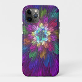 Kleurrijke psychedelische bloem abstracte fractale Case-Mate iPhone case