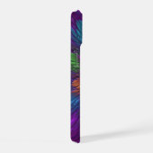 Kleurrijke psychedelische bloem abstracte fractale iPhone 15 case (Rechterkant)