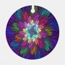 Kleurrijke psychedelische bloem abstracte fractale