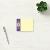 Kleurrijke psychedelische bloem abstracte fractale post-it® notes (Kantoor)