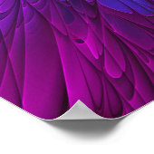 Kleurrijke psychedelische bloem abstracte fractale poster (Hoek)