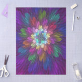 Kleurrijke psychedelische bloem abstracte fractale tissuepapier (Craft)