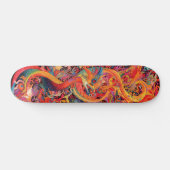 Kleurrijke psychedelische draken persoonlijk skateboard (Horizontaal)