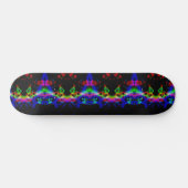 Kleurrijke Psychedelische Effecten op Skateboard (Horizontaal)